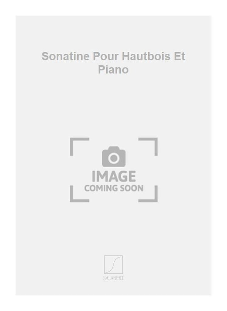 Sonatine Pour Hautbois Et Piano